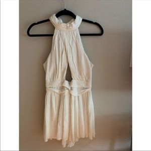 LF white neck band romper